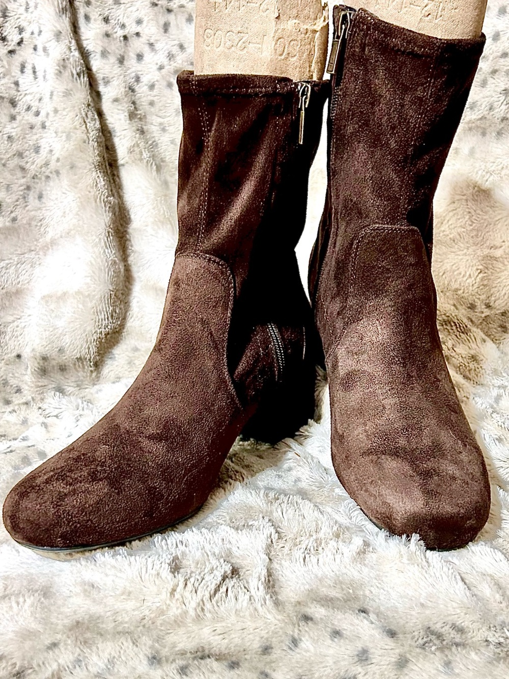 Kenneth Cole Reaction Road Stretch Ankle Boot Stretch Bootie Pull Up New 9.5
